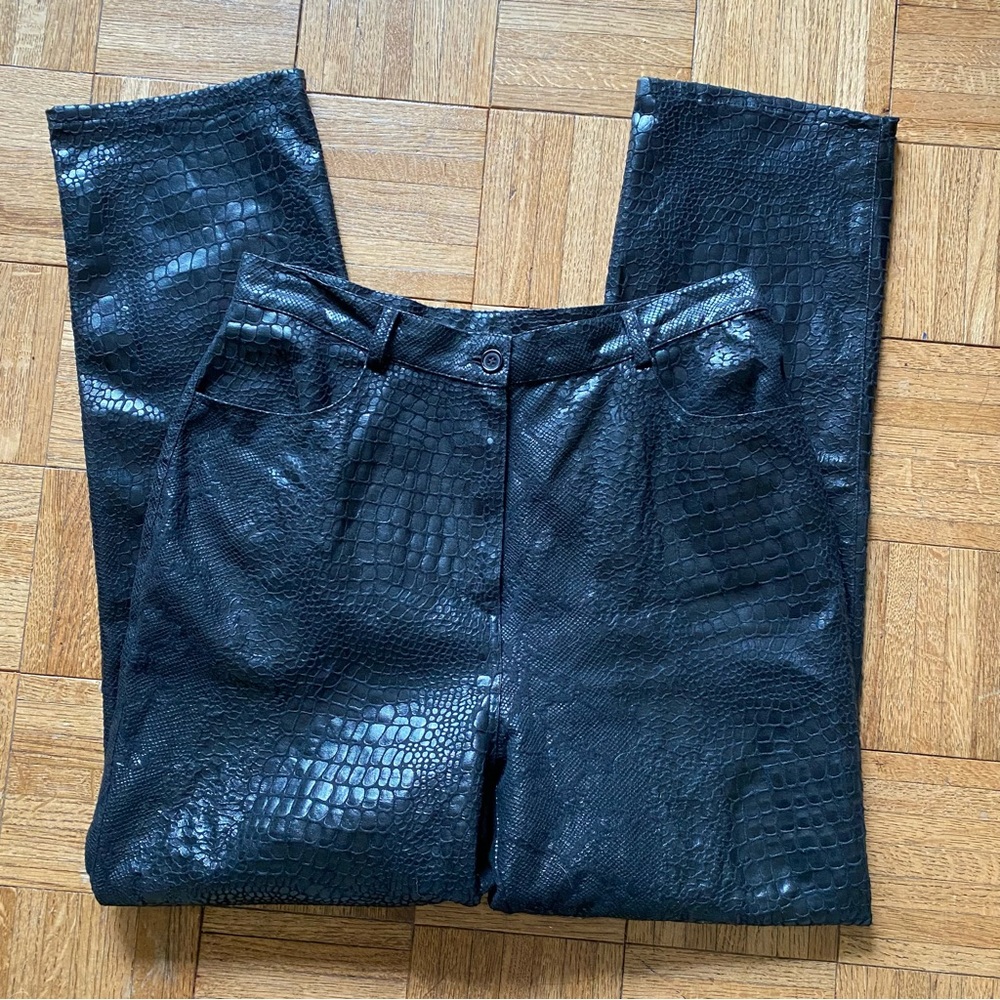 Selene Sport Faux Snakeskin Pants